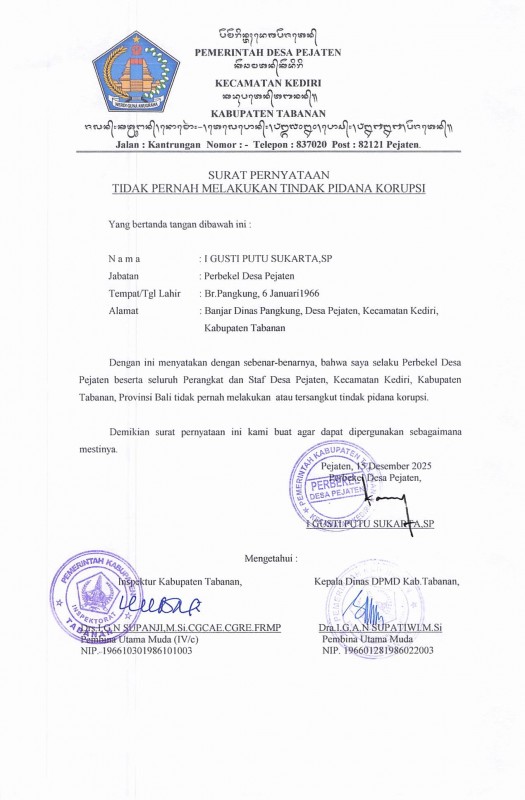 pejatenBerita Desa Pejaten